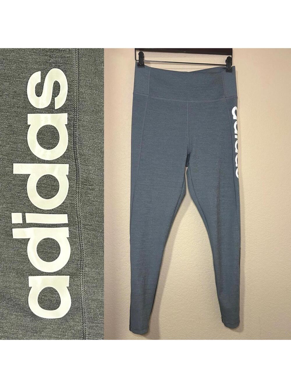 Adidas AEROREADY High Rise Leggings w/ Mesh Back Panels | Size large